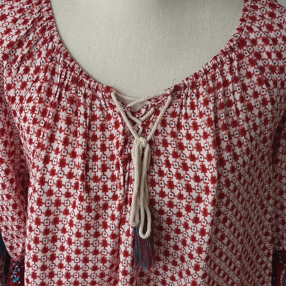 Umgee bell sleeve boho dress large NWOT - Picture 2 of 8